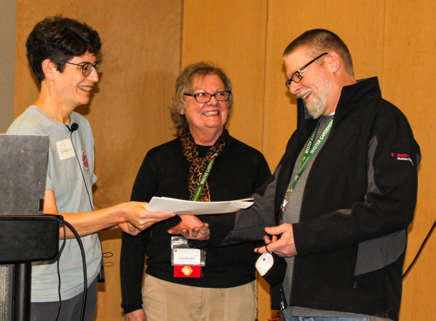 2023 Gold Awardee - Daryl Schlesser with Sarah Moore and Joan Baldwin